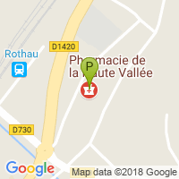 carte de la Pharmacie de la Haute Vallee