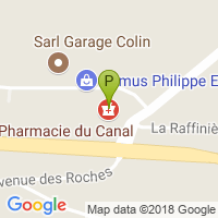 carte de la Pharmacie du Canal