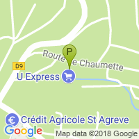 carte de la Pharmacie de Saint Agreve