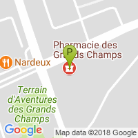 carte de la Pharmacie des Grands Champs