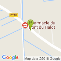 carte de la Pharmacie du Pont du Halot