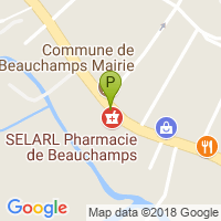 carte de la Pharmacie de Beauchamps