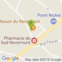 carte de la Pharmacie du Sud Revermont