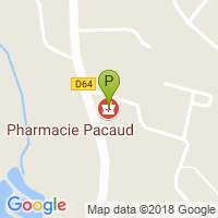 carte de la Pharmacie Pacaud