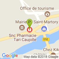 carte de la Pharmacie Tari Caujolle