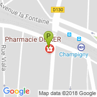 carte de la Pharmacie du Rer Saint Maur Champigny