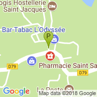 carte de la Pharmacie de Saint Saud