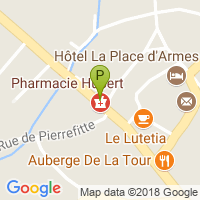 carte de la Pharmacie Hubert