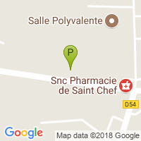 carte de la Pharmacie de Saint Chef