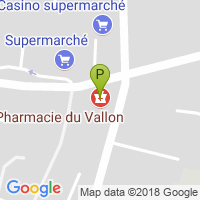 carte de la Pharmacie du Vallon