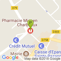 carte de la Pharmacie Mignen Charbeaux