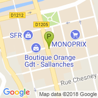 carte de la Pharmacie du Mont Blanc