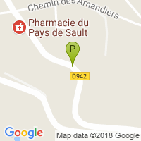 carte de la Pharmacie du Pays de Sault