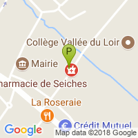 carte de la Pharmacie de Seiches