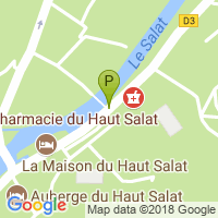 carte de la Pharmacie du Haut Salat