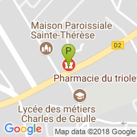 carte de la Pharmacie du Triolet