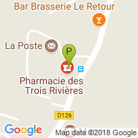 carte de la Pharmacie des Trois Rivieres