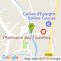 carte de la Pharmacie des Tourettes