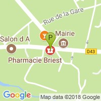 carte de la Pharmacie Briest