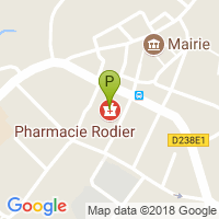 carte de la Pharmacie Rodier