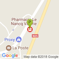 carte de la Pharmacie le Nancq