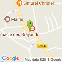 carte de la Pharmacie des Brayauds