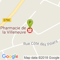 carte de la Pharmacie de la Villeneuve