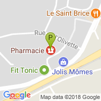carte de la Pharmacie de Saint Bres