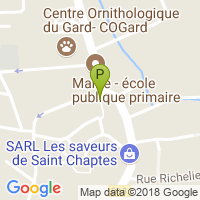 carte de la Pharmacie de Saint Chaptes