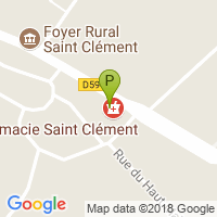 carte de la Pharmacie Saint Clement