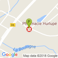 carte de la Pharmacie Hurlupe