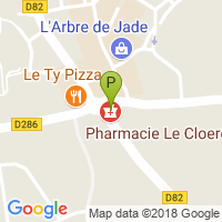 carte de la Pharmacie le Cloerec