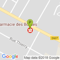 carte de la Pharmacie des Bordes