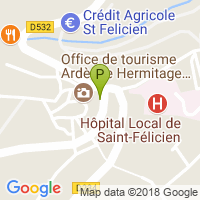 carte de la Pharmacie de Saint Felicien