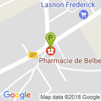 carte de la Pharmacie de Belbeuf