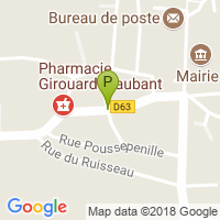 carte de la Pharmacie Girouard Maubant