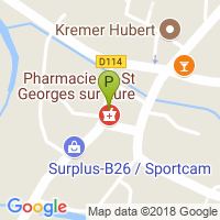 carte de la Pharmacie de Saint Georges Sur Eure