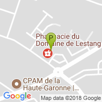 carte de la Pharmacie du Domaine de Lestang