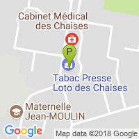 carte de la Pharmacie des Chaises