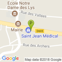 carte de la Pharmacie de Saint Jean