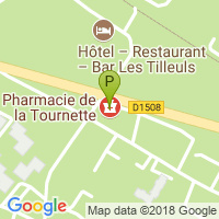 carte de la Pharmacie de la Tournette