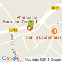 carte de la Pharmacie Barreaud Ouvrard