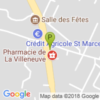 carte de la Pharmacie de la Villeneuve