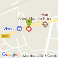 carte de la Pharmacie de Saint Mars