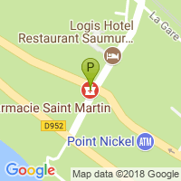 carte de la Pharmacie Saint Martin