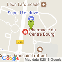 carte de la Pharmacie du Centre Bourg