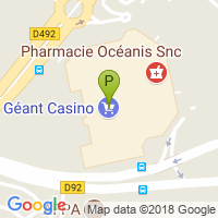 carte de la Pharmacie Oceanis