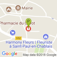 carte de la Pharmacie du Gavot