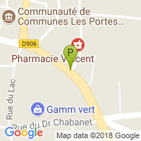 carte de la Pharmacie Vincent Beal Savel