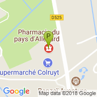 carte de la Pharmacie du Pays d'Allevard